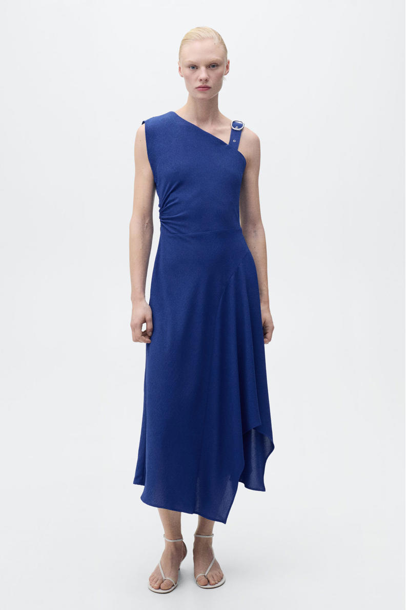 Mango maxi jurk blauw kopen? | Morgen in huis