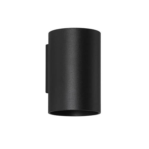 Searchlight Electric Down ronde wandlamp (GU10) - zwart afbeelding