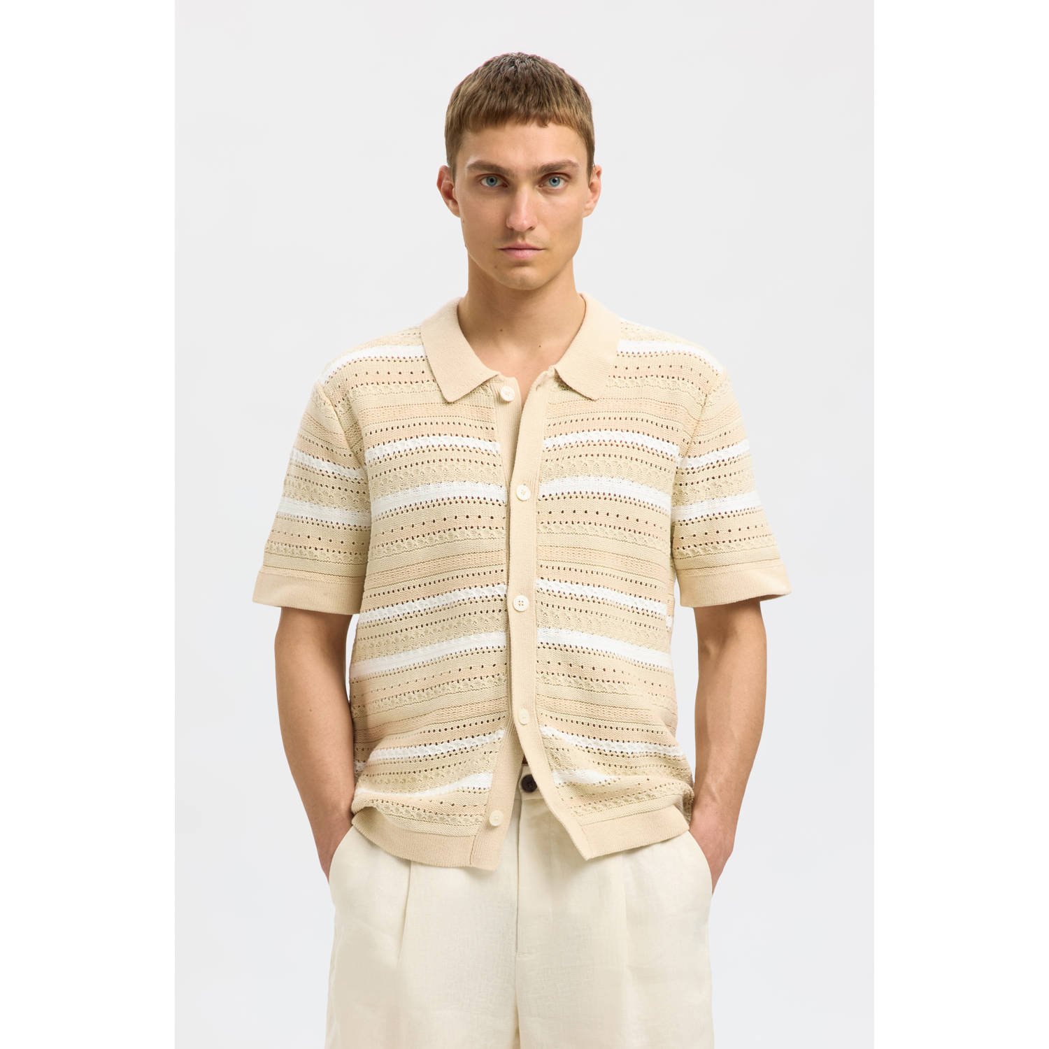 Selected Homme Regular fit vrijetijdsoverhemd met polokraag model 'PALO'