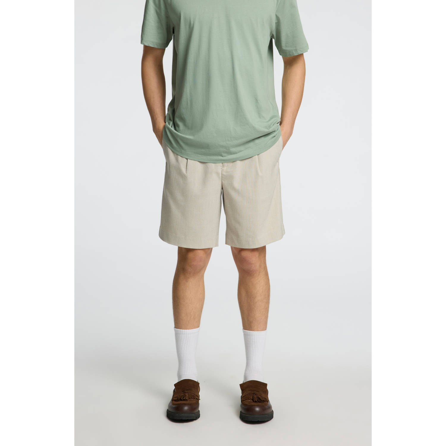 SELECTED HOMME regular chino short SLHREGULAR-LEROY beige