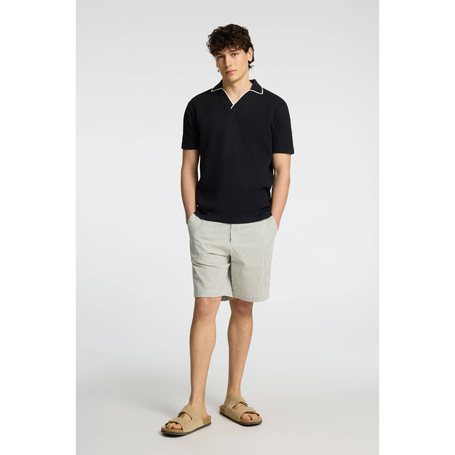 SELECTED HOMME regular chino short SLHREGULAR-KARL kaki