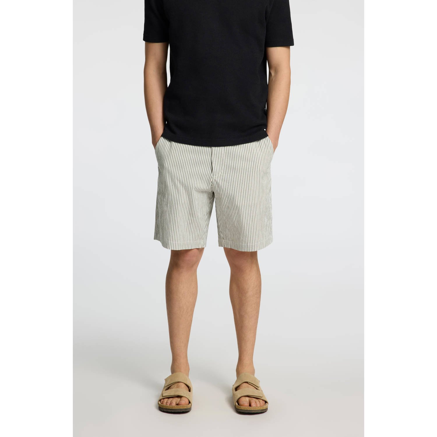 SELECTED HOMME regular chino short SLHREGULAR-KARL kaki