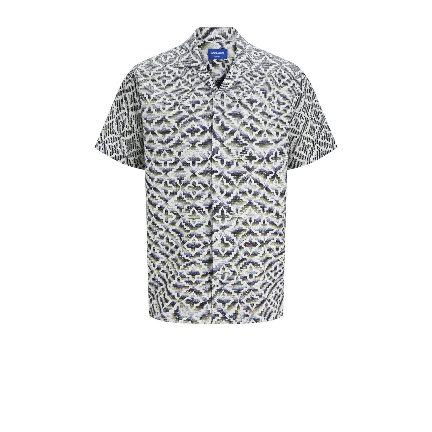 JACK & JONES ORIGINALS relaxed fit multipack JORSEERSUCKER grijs (set van 2)