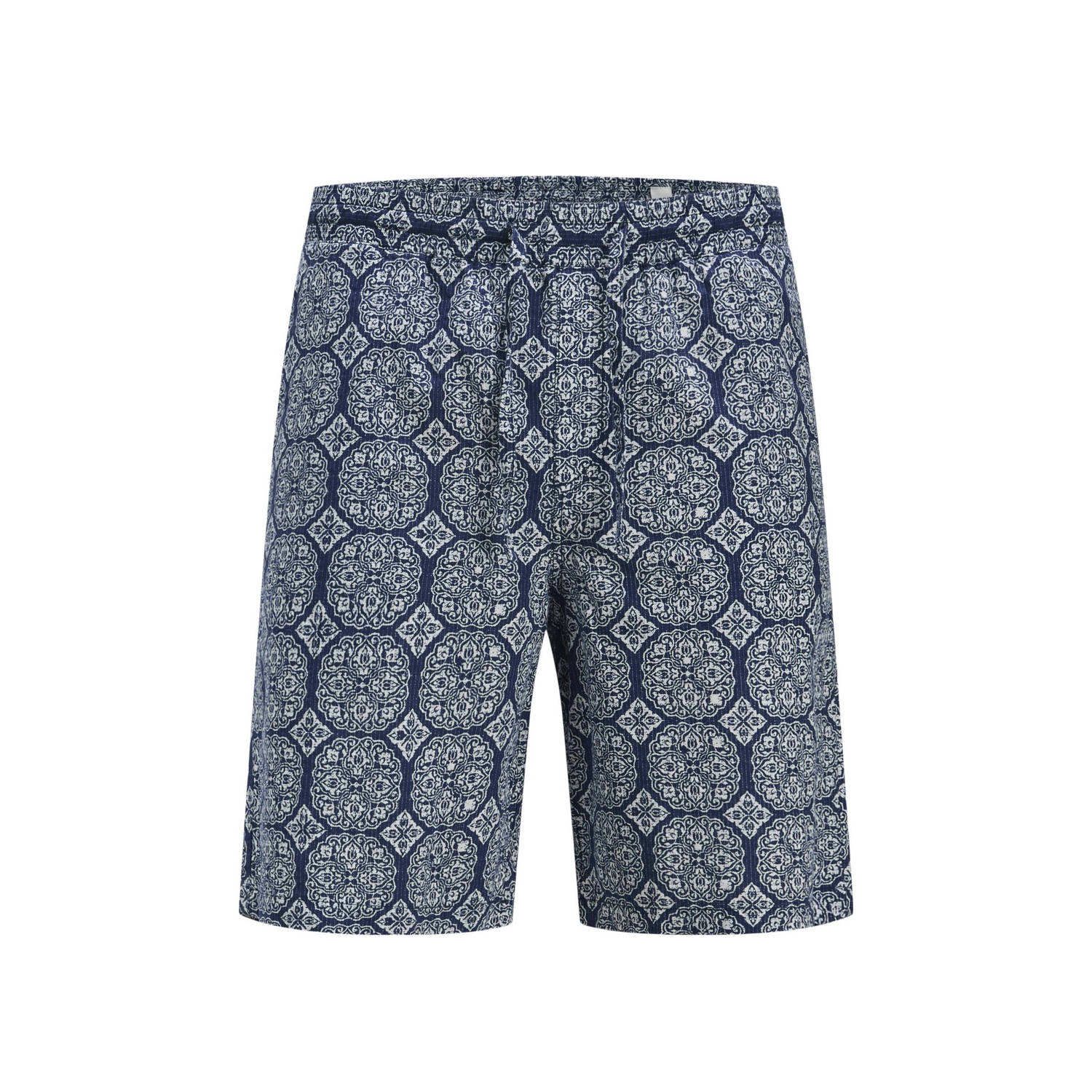 JACK & JONES ORIGINALS relaxed fit multipack JORSEERSUCKER donkerblauw (set van 2)
