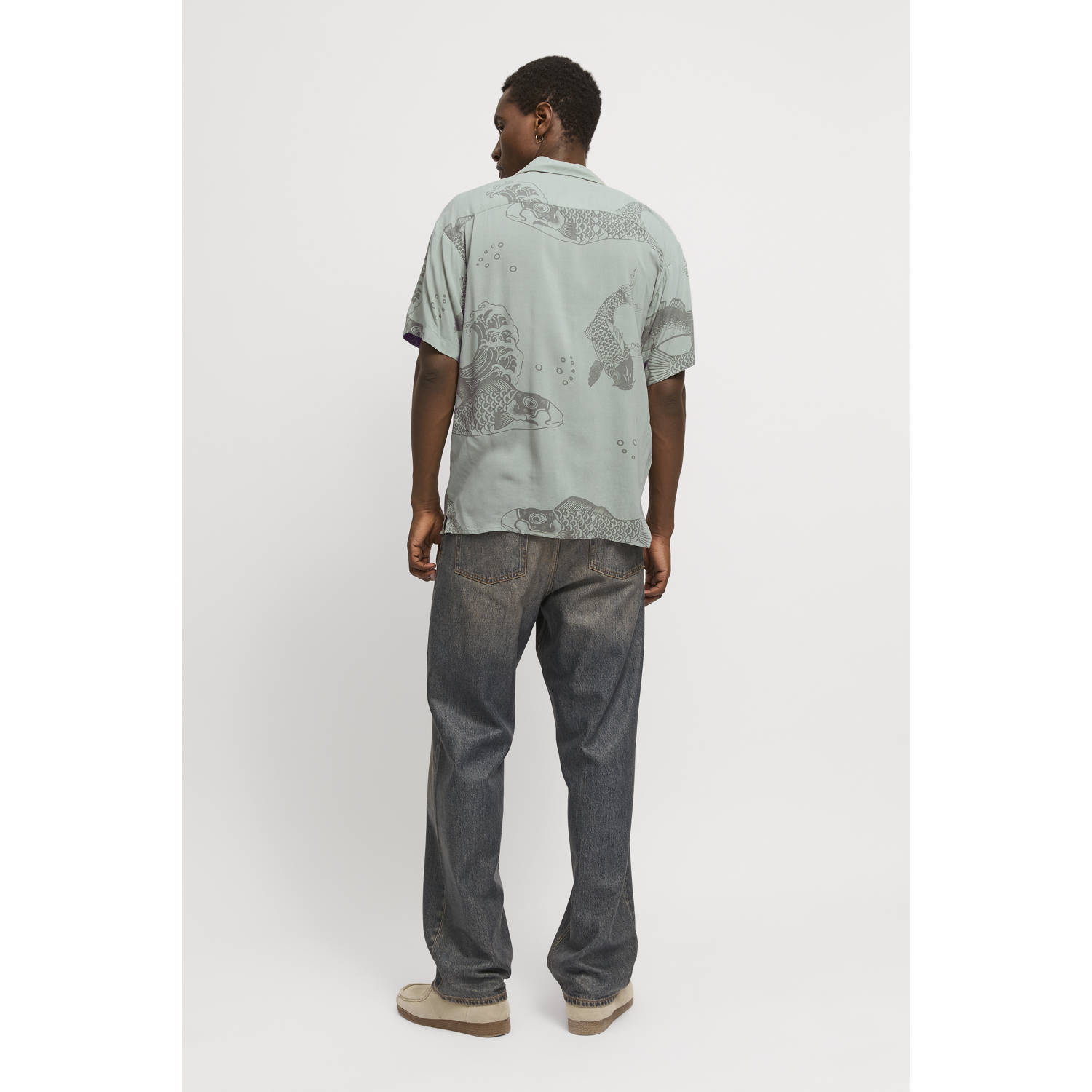 JACK & JONES casual overhemd groen
