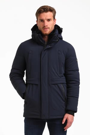 winterjas donkerblauw
