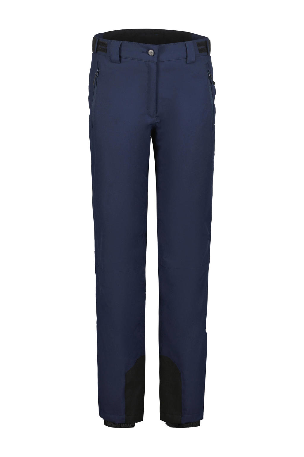 Donkerblauwe dames Icepeak skibroek Flasher van polyester met effen