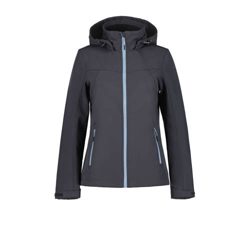 Icepeak softshell jas Brenham antraciet/blauw afbeelding