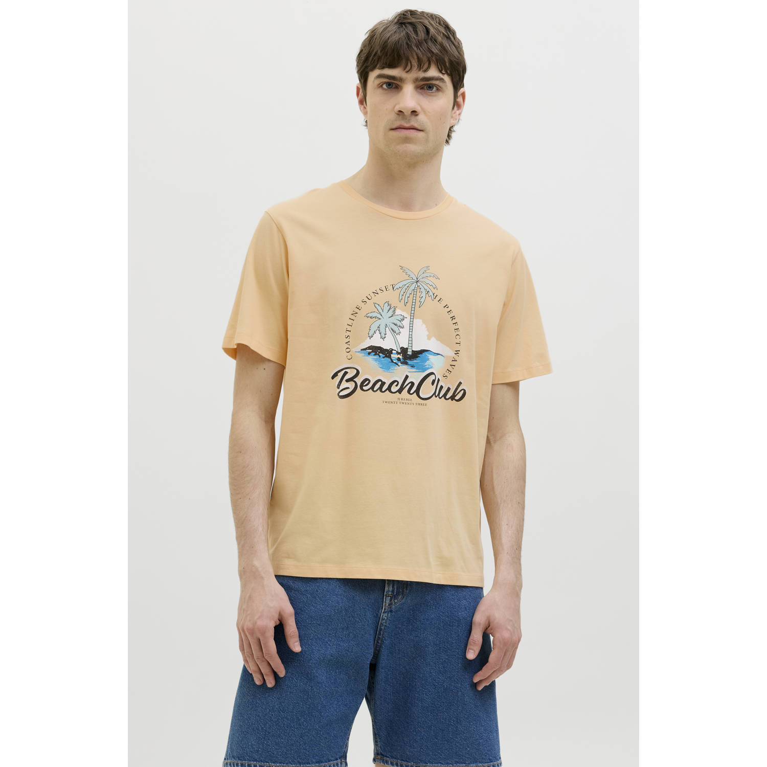 JJ REBEL T-shirt lichtgeel