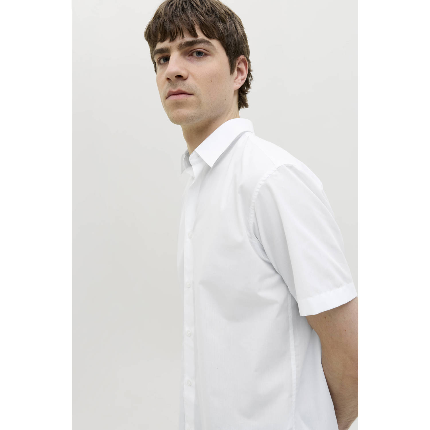 JJ REBEL casual overhemd wit