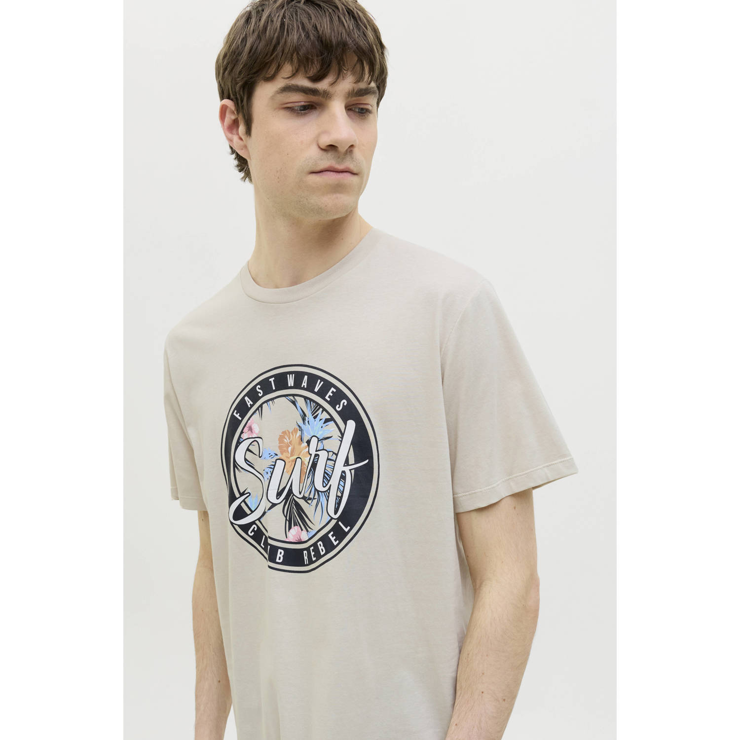 JJ REBEL T-shirt ecru