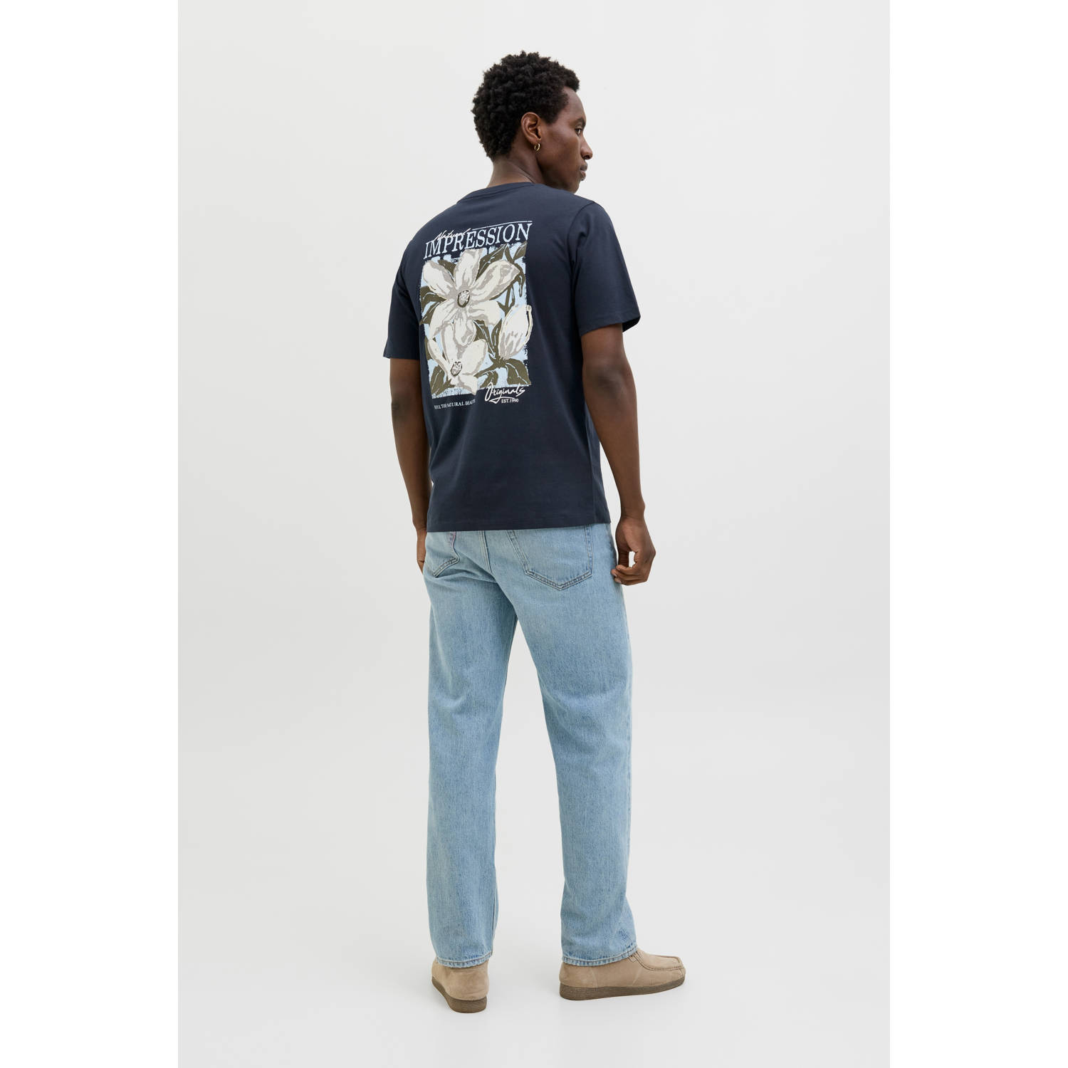 JACK & JONES ORIGINALS T-shirt donkerblauw