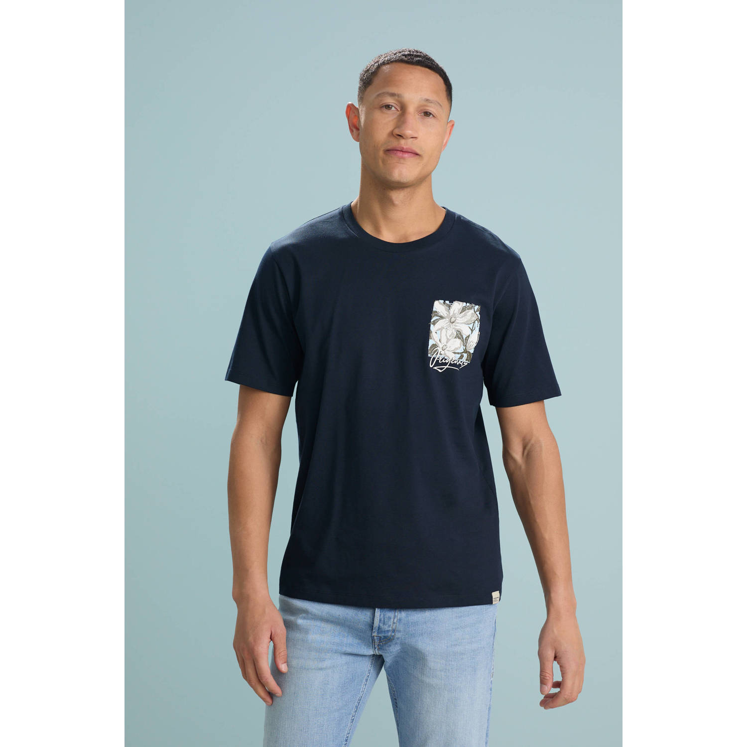 JACK & JONES ORIGINALS T-shirt donkerblauw