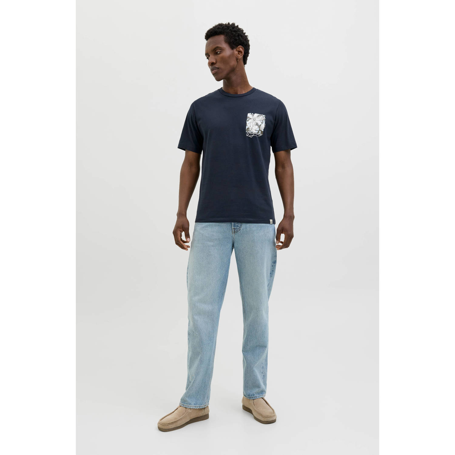 JACK & JONES ORIGINALS T-shirt donkerblauw