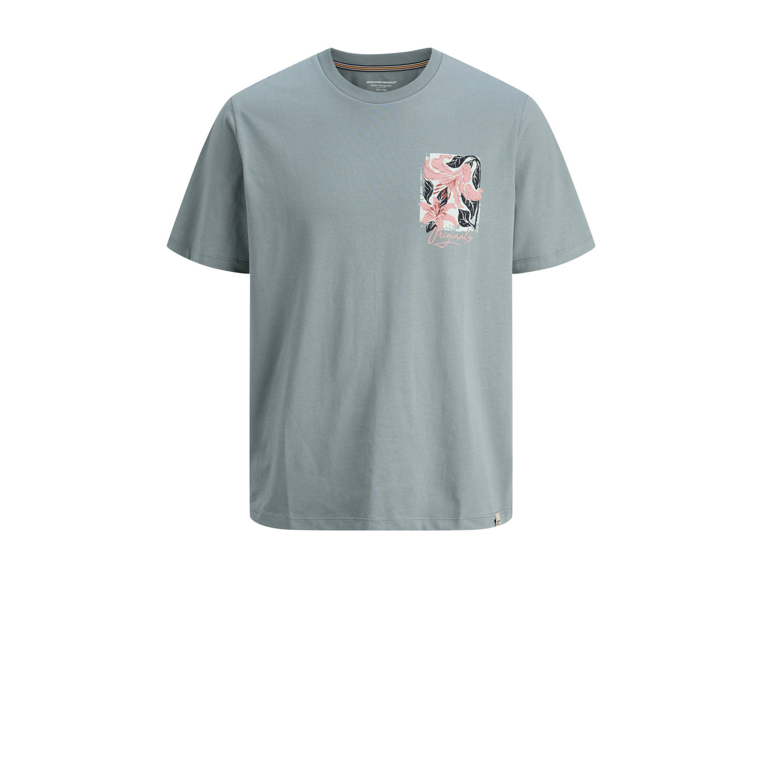 JACK & JONES ORIGINALS T-shirt grijsgroen