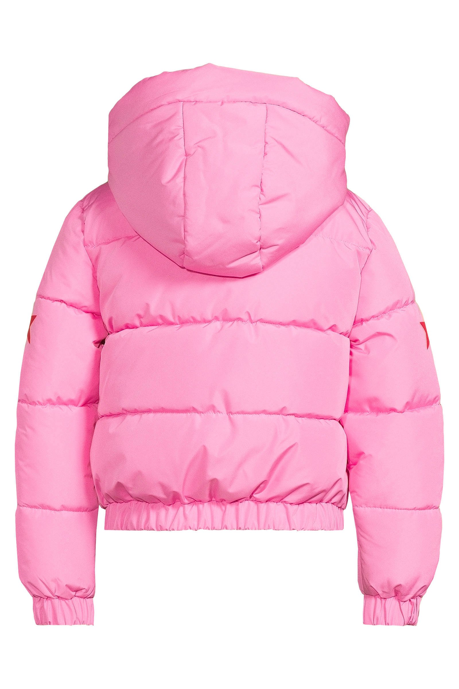 Orange Stars gewatterde jas met printopdruk Noey roze | wehkamp