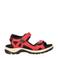 Ecco nubuck sandalen rood/zwart
