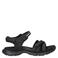 Ecco nubuck sandalen zwart