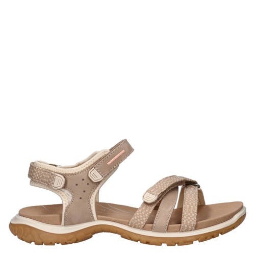 Ecco nubuck sandalen beige