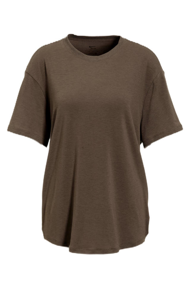 Nike sportshirt One Relaxed bruin wehkamp