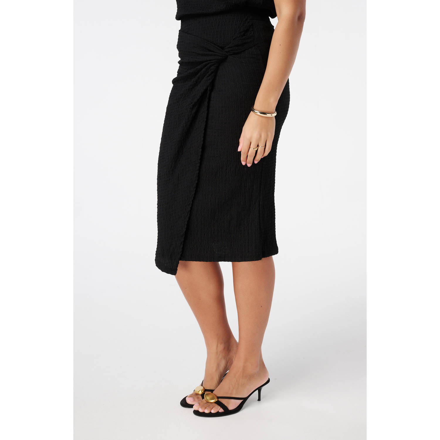 MS Mode midi rok zwart