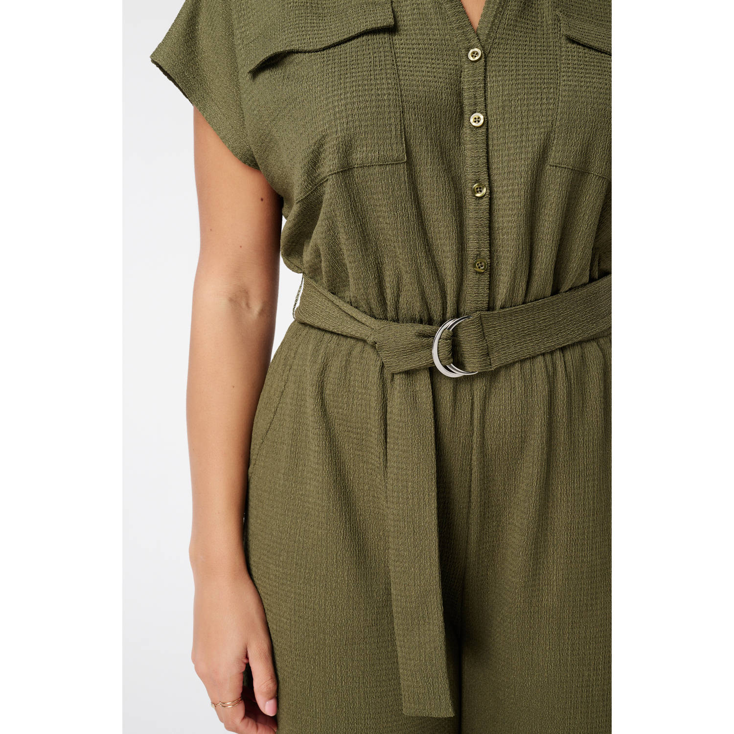 MS Mode straight jumpsuit kaki