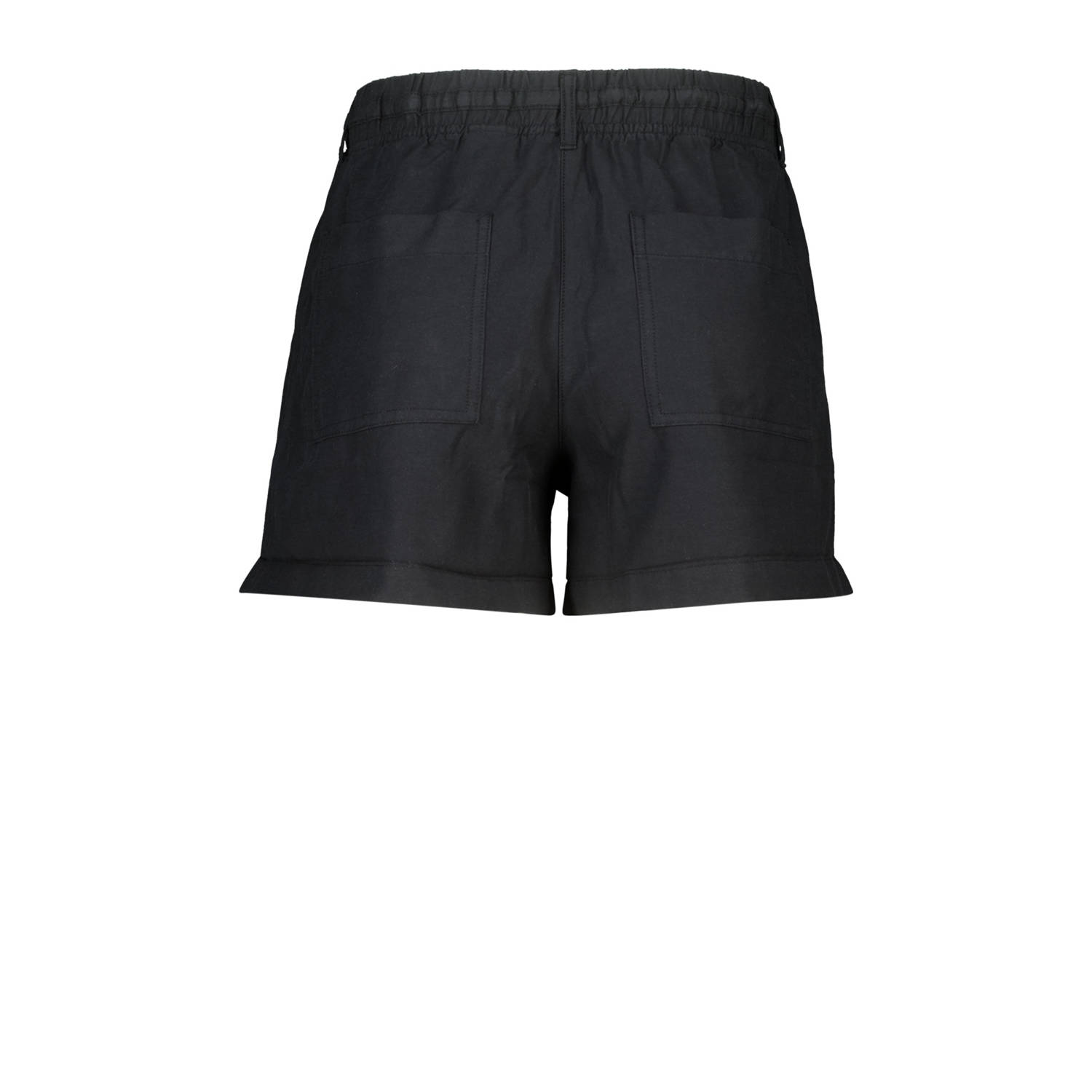 MS Mode rechtvallend high waist casual short zwart