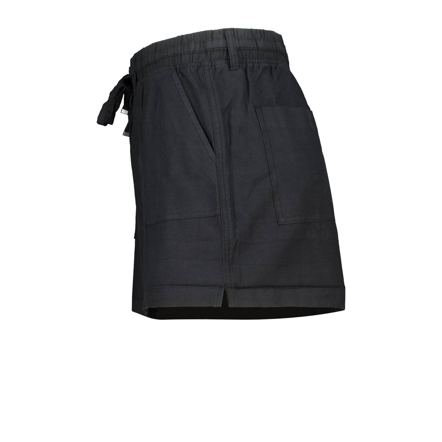MS Mode rechtvallend high waist casual short zwart