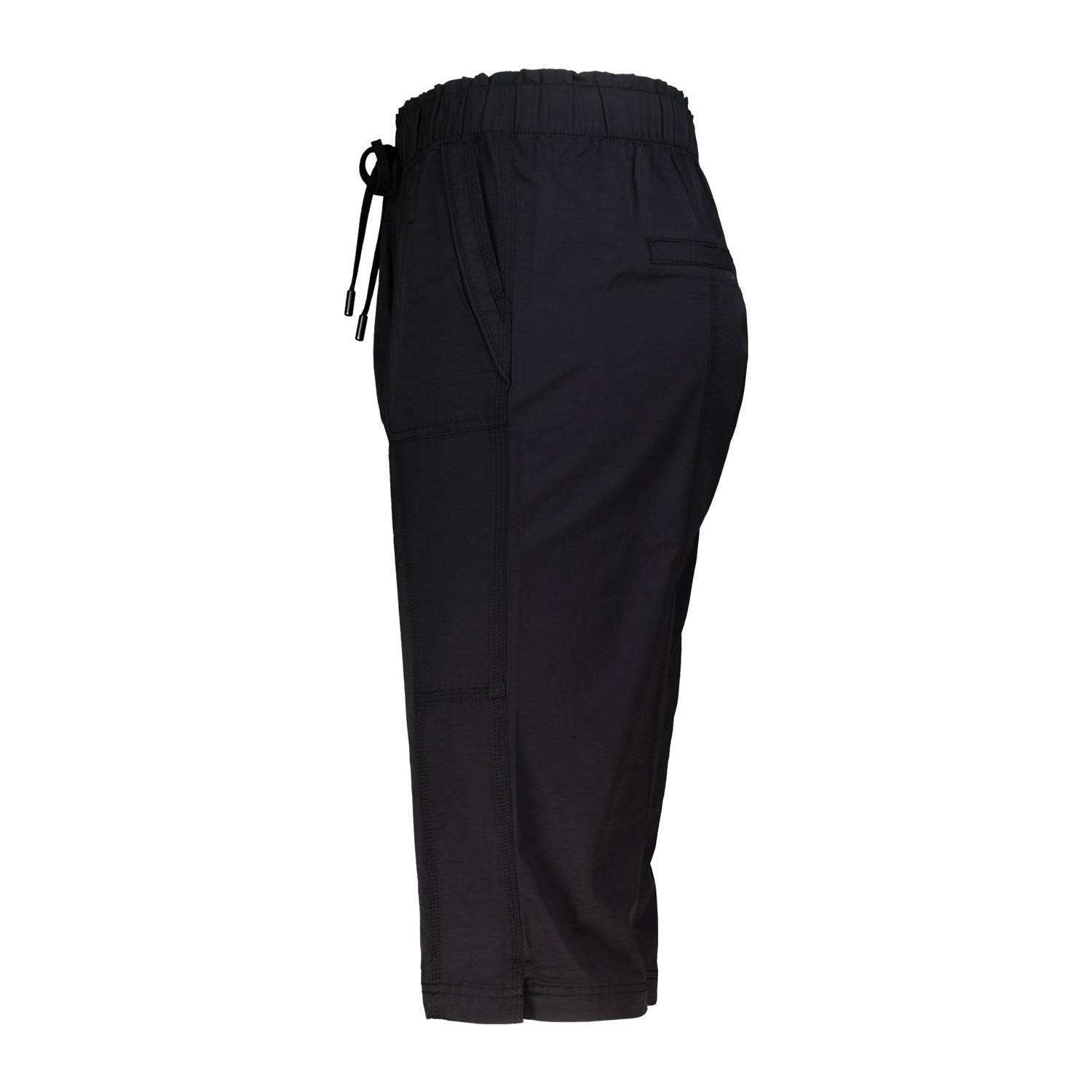 MS Mode straight regular waist broek zwart
