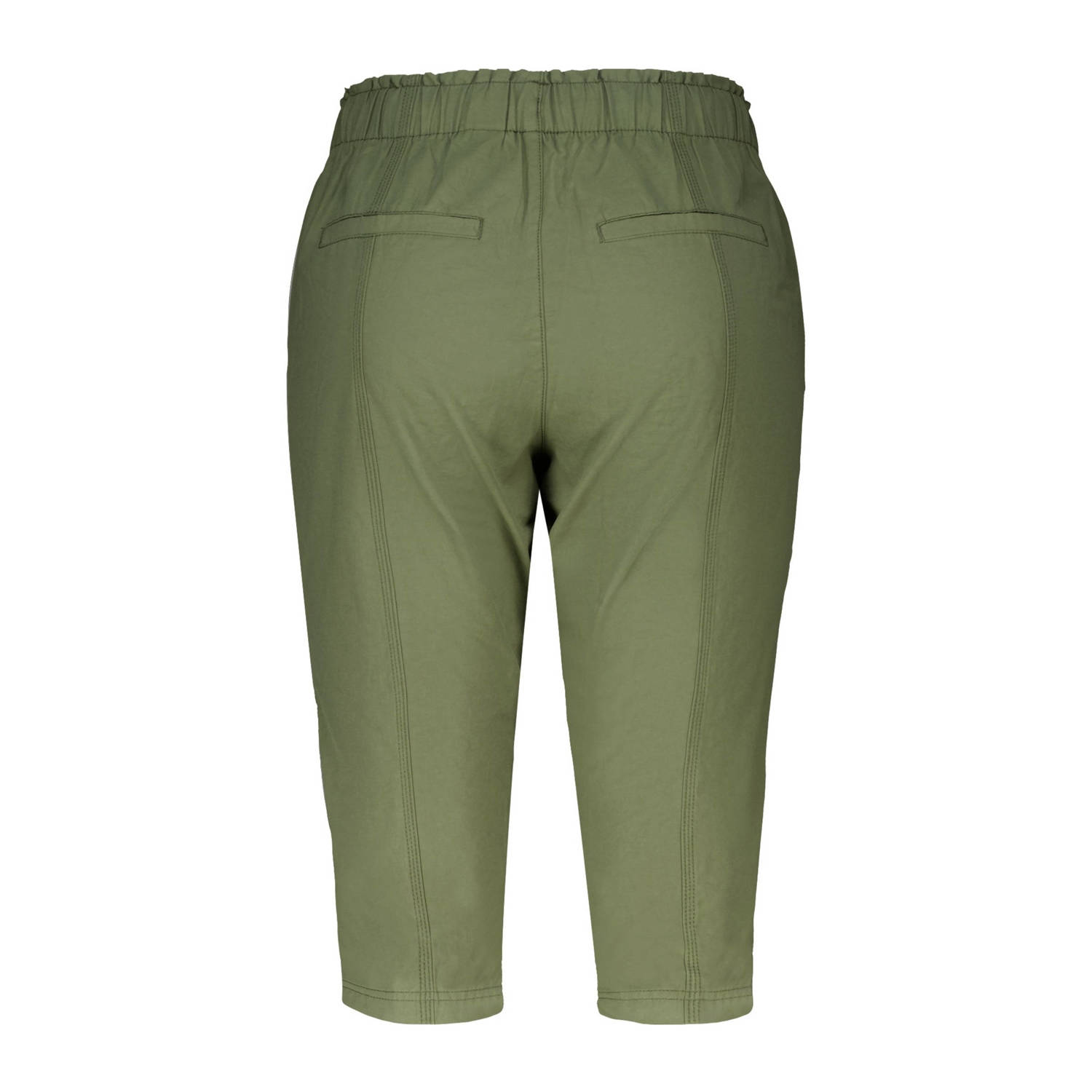 MS Mode straight regular waist broek kaki