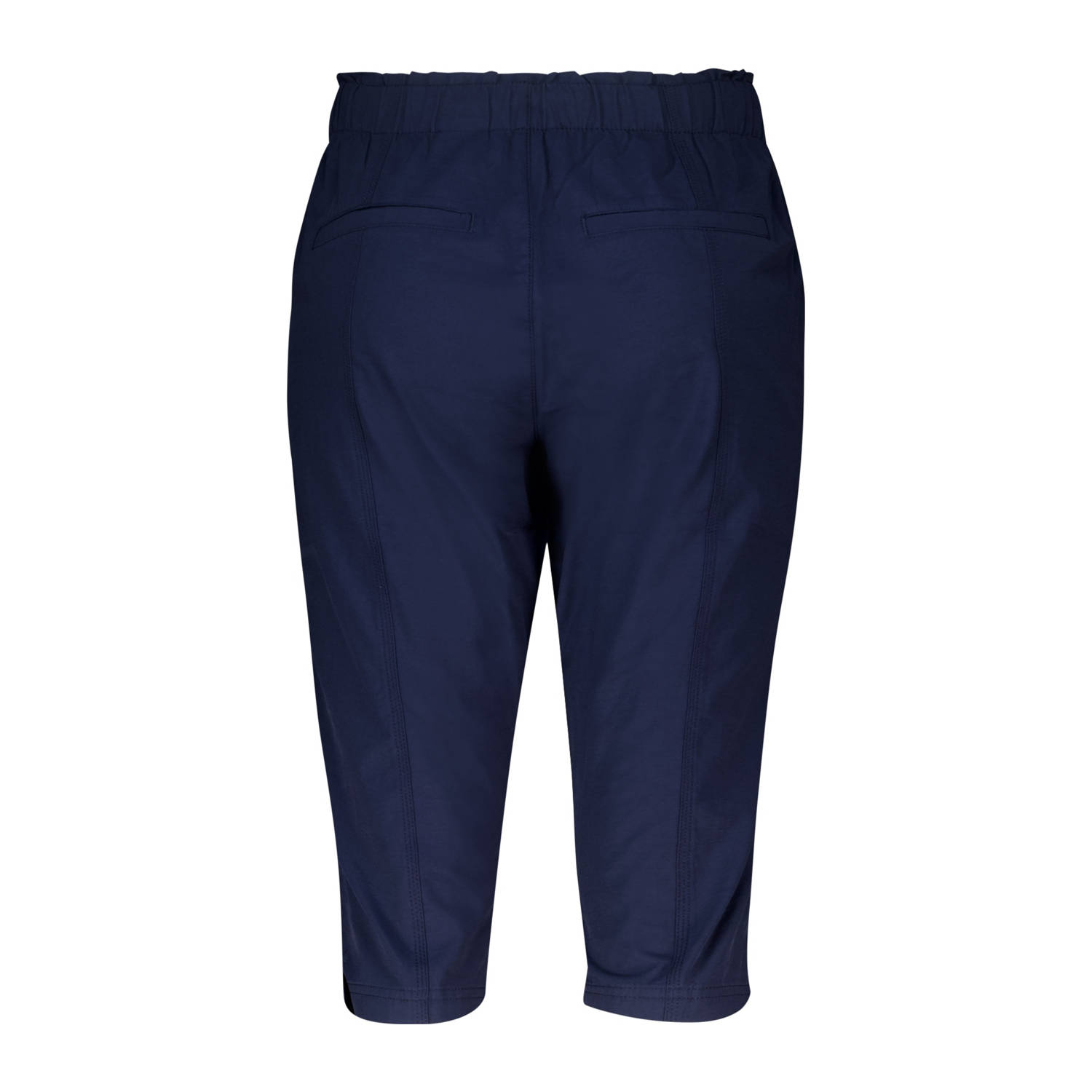 MS Mode straight regular waist broek donkerblauw