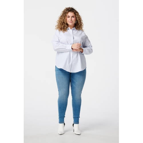 MS Mode slim fit jeans medium blue denim afbeelding