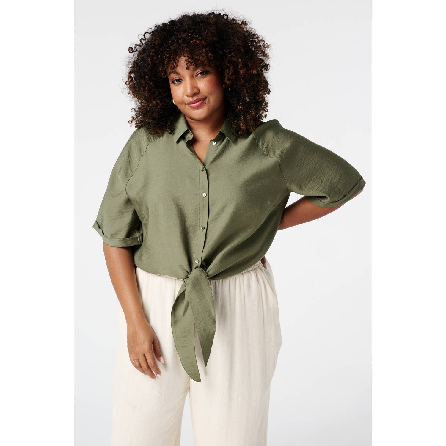 MS Mode blouse groen