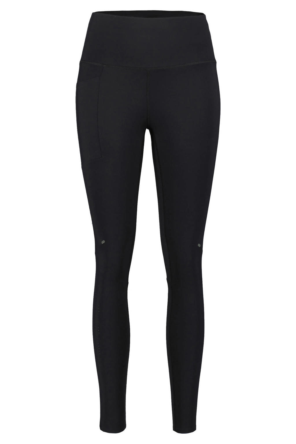 Zwarte dames Rukka sportlegging Marila van polyamide met slim fit, regular waist en elastische tailleband met koord