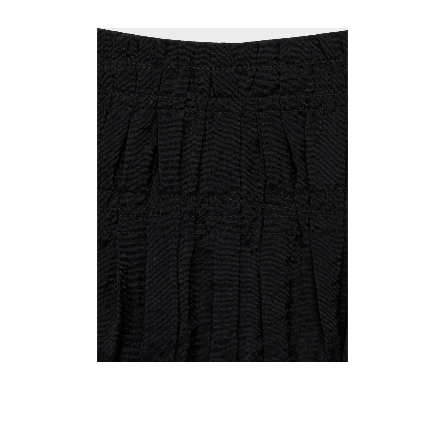 Mango midi rok zwart