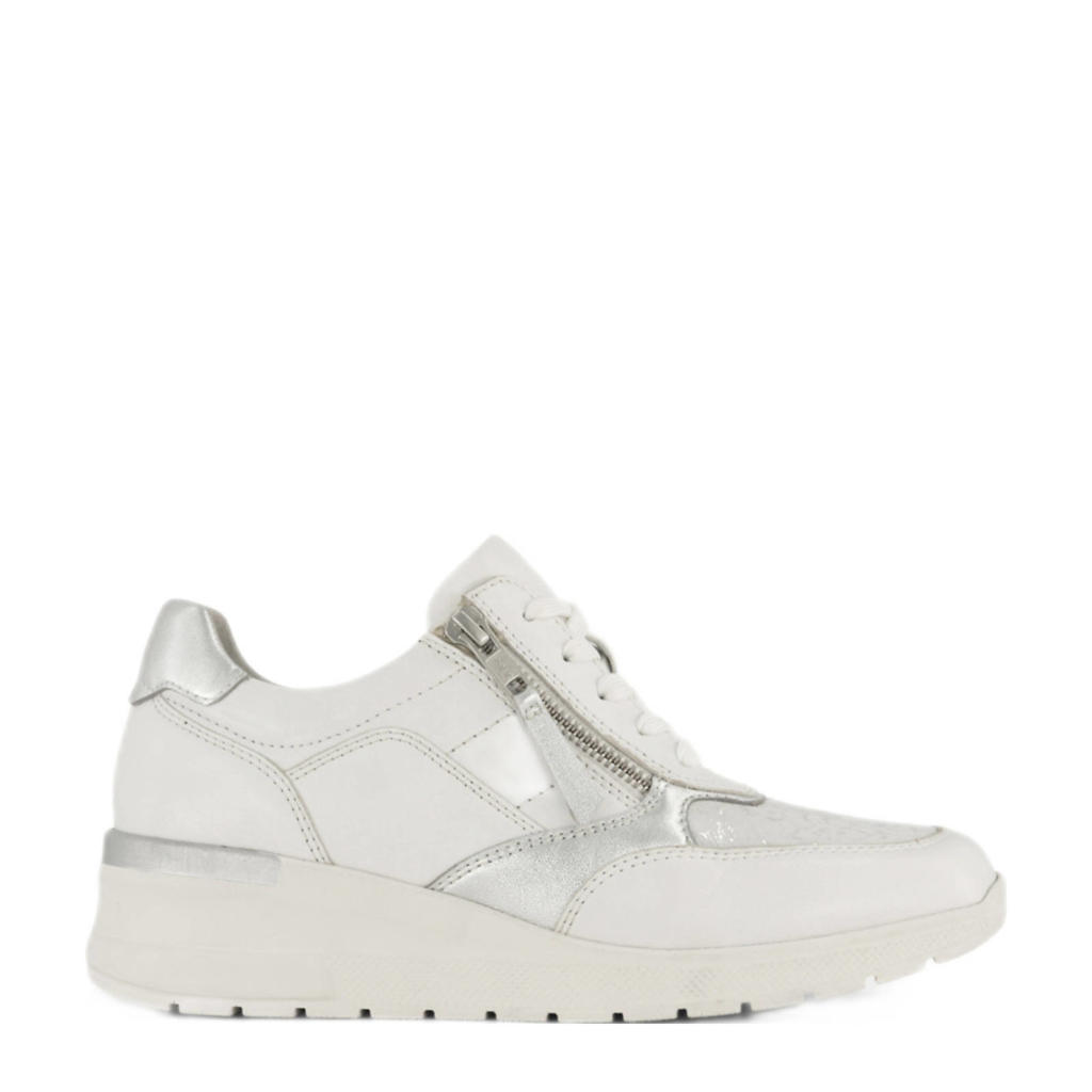Witte dames Medicus leren sneakers met veters
