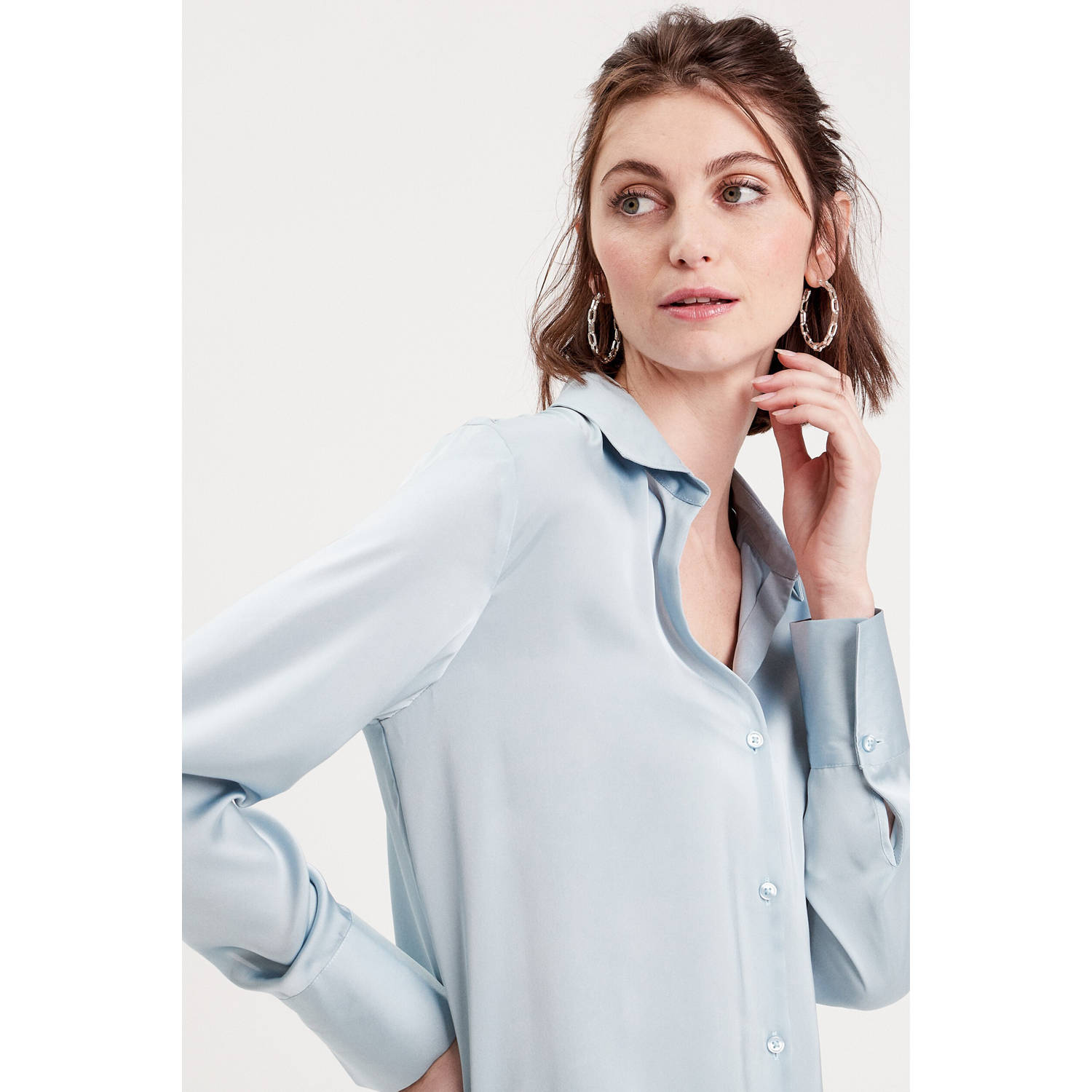 Cache blouse lichtblauw