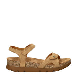 Sulia Basics  suède sandalen cognac