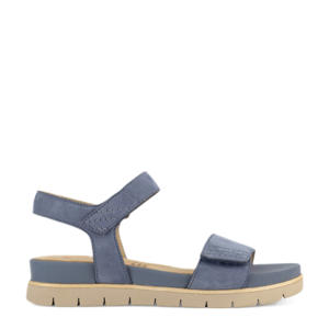  comfort leren sandalen blauw