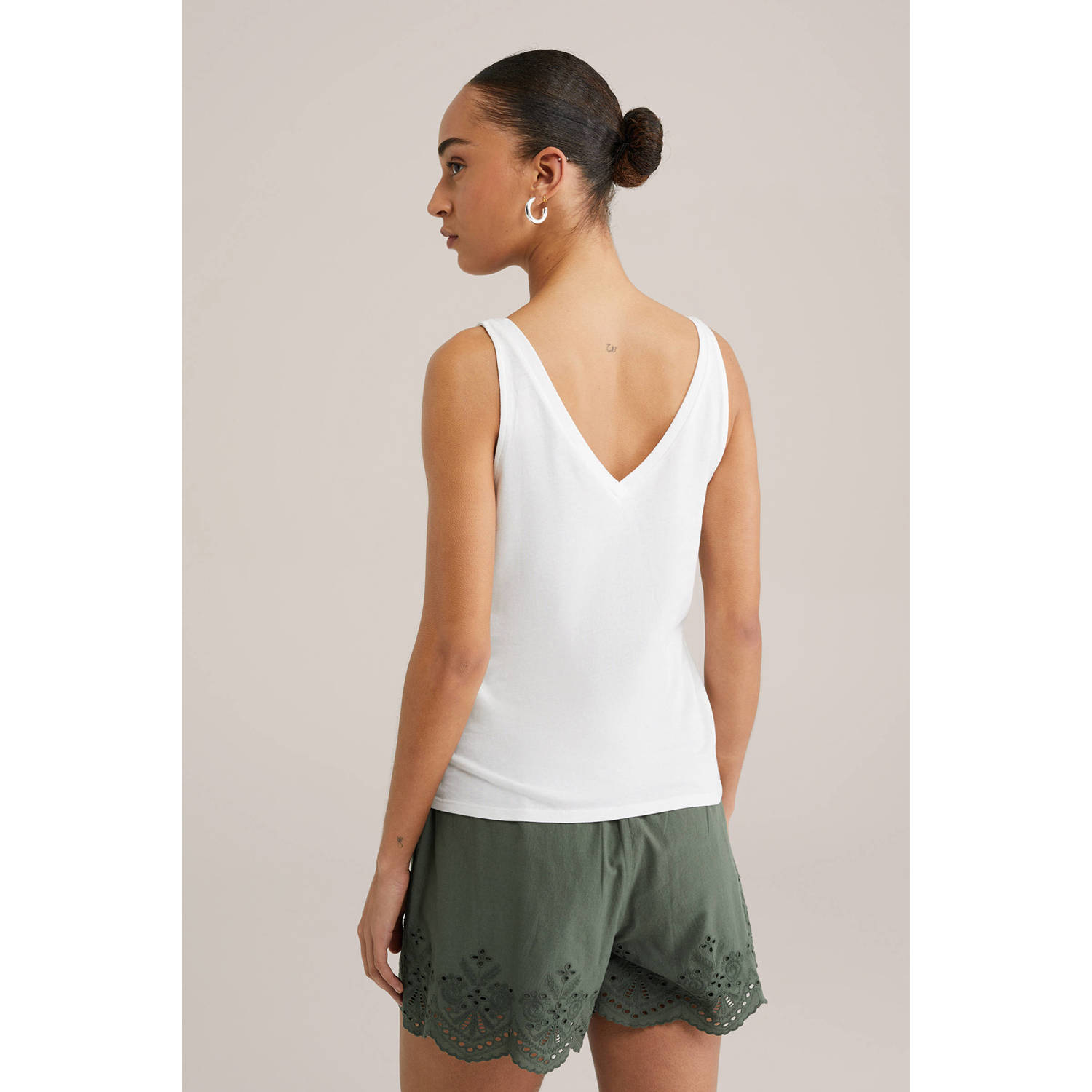 WE Fashion singlet wit