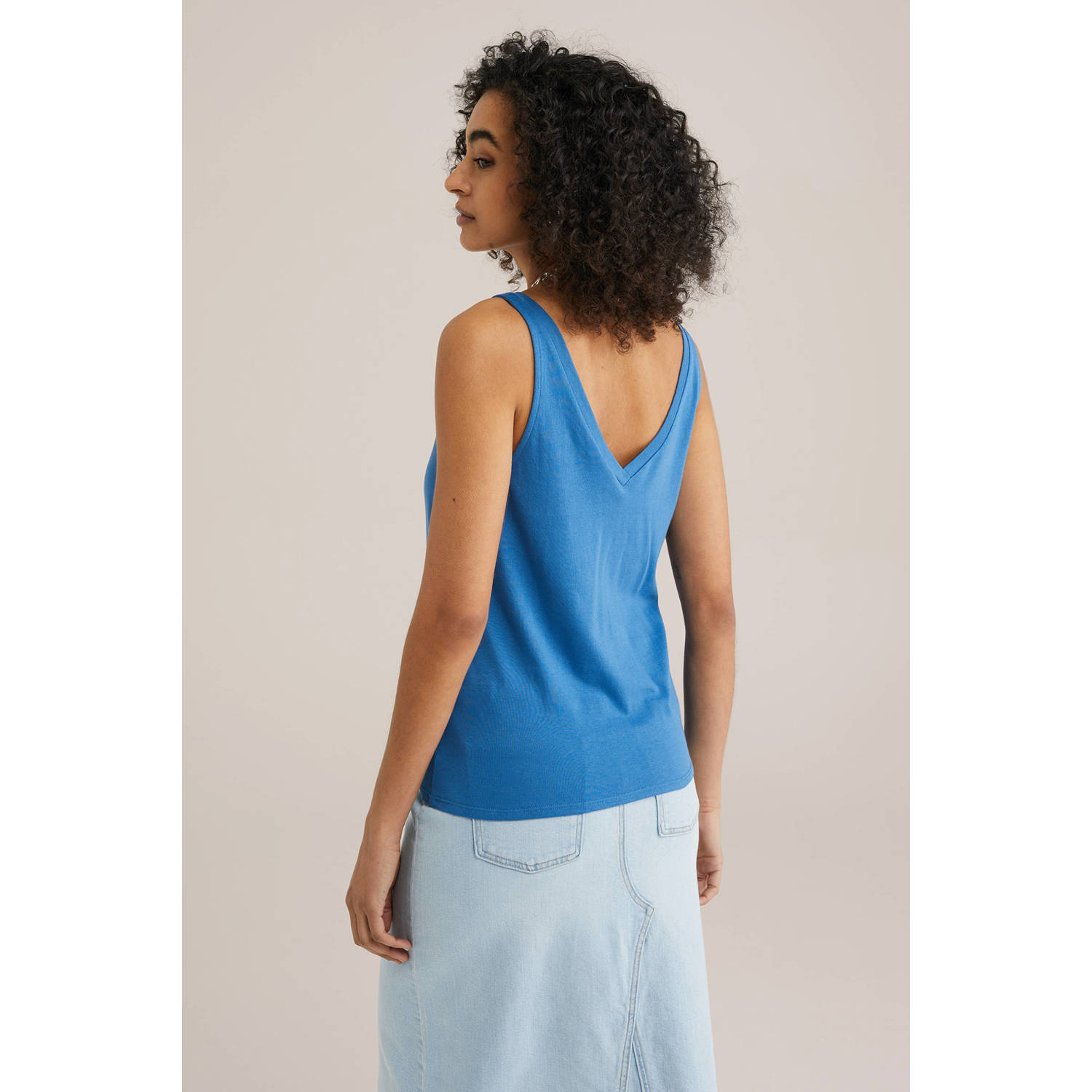 WE Fashion singlet blauw
