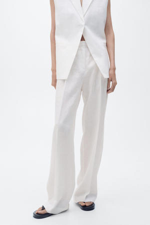 linnen regular waist broek