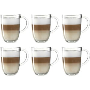Latte Macchiato Glazen - Napoli 380 ml - 6 stuks - Hittebestendig