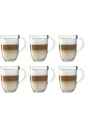 Latte Macchiato Glazen - Napoli 380 ml - 6 stuks - Hittebestendig