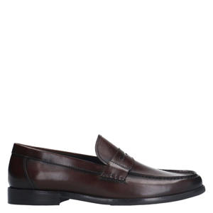 leren loafers donkerbruin