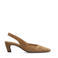 Manfield suède slingback pumps beige