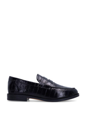 lakleren loafers zwart
