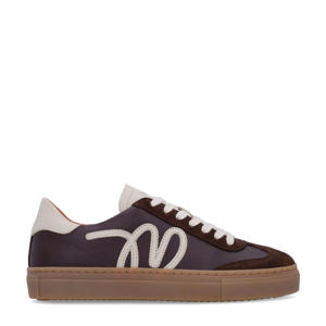 suède sneakers bruin