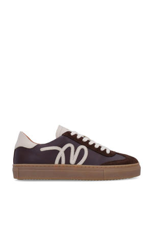 suède sneakers bruin