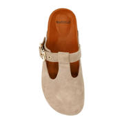 thumbnail: Manfield suède clogs beige